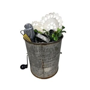 Vintage Metal Sifter Decorative Rustic Kitchenalia Tools Farmhouse Lot Bundle‎